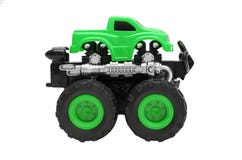 Juguete grande con las ruedas grandes, Bigfoot, monster truck del camión aislado en el fondo blanco Imagenes de archivo Juguete grande con las ruedas grandes, Bigfoot, monster truck del camión aislado en el fondo blanco Imagenes de archivo