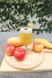 Juice or mango juice or mango smoothie stock photo Juice or mango juice or mango smoothie stock photo