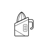 Juicerikone Element von Haushaltsgeräten für bewegliche Konzept und Netz apps Dünne Linie Ikone für Websitedesign und Entwicklung vektor abbildung Juicerikone Element von Haushaltsgeräten für bewegliche Konzept und Netz apps Dünne Linie Ikone für Websitedesign und Entwicklung vektor abbildung