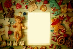 Jul behandla som ett barn Jesus, tomma rambakgrundskort royaltyfria bilder Jul behandla som ett barn Jesus, tomma rambakgrundskort royaltyfria bilder