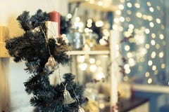 Jullampor och bokeh fotografering för bildbyråer Jullampor och bokeh fotografering för bildbyråer