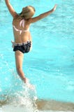 Jumping in Pool