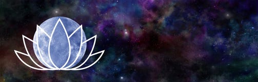 June`s Lotus Moon Night Sky Banner Royalty Free Stock Images June`s Lotus Moon Night Sky Banner Royalty Free Stock Images