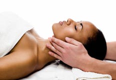 Gesichtsmassage lizenzfreie stockbilder Gesichtsmassage lizenzfreie stockbilder