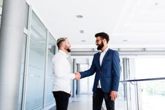 Junge Geschäfts-Kollegen Congrats lizenzfreies stockbild Junge Geschäfts-Kollegen Congrats lizenzfreies stockbild