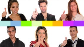 Junge Leute für Friedensbegriffscollage Junge Leute für Friedensbegriffscollage