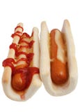 Isolated hot dog - fast food stock image Isolated hot dog - fast food stock image