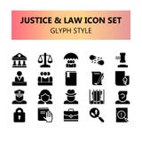Justice, Law and legal pixel perfect icons set stock illustration Justice, Law and legal pixel perfect icons set stock illustration