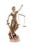 Justice statue isolated on white background royalty free stock image Justice statue isolated on white background royalty free stock image