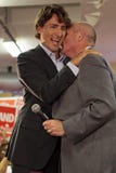Justin Trudeau en George Smitherman royalty-vrije stock afbeelding Justin Trudeau en George Smitherman royalty-vrije stock afbeelding