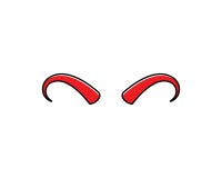 jäkelhorn, djur horn- logosymbolsvektor stock illustrationer jäkelhorn, djur horn- logosymbolsvektor stock illustrationer