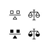Jämviktssymbol Logo Vector Symbol Stabilitetssymbol som isoleras på vit bakgrund royaltyfri illustrationer Jämviktssymbol Logo Vector Symbol Stabilitetssymbol som isoleras på vit bakgrund royaltyfri illustrationer