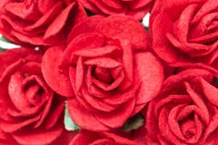Rote papierrosen