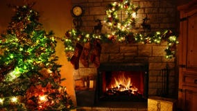 4k magnífico disparou de laço ardente da chaminé da chama da lenha na sala bonita confortável de Noel da decoração do ano novo de vídeos de arquivo 4k magnífico disparou de laço ardente da chaminé da chama da lenha na sala bonita confortável de Noel da decoração do ano novo de vídeos de arquivo