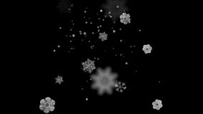 4k Snowflake fall,winter snow background,romantic Christmas particle backdrop.