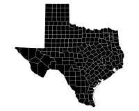Kaart van Texas vector illustratie Kaart van Texas vector illustratie