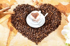 Kaffe från hjärtan royaltyfria foton Kaffe från hjärtan royaltyfria foton