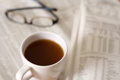 Kaffee und Finanzierung lizenzfreie stockfotos Kaffee und Finanzierung lizenzfreie stockfotos