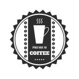 Kaffeemblem, emblem, logo, etikett som isoleras på vit bakgrund vektor royaltyfri illustrationer Kaffeemblem, emblem, logo, etikett som isoleras på vit bakgrund vektor royaltyfri illustrationer