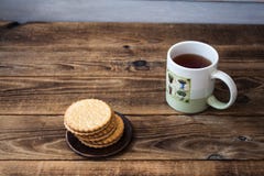 Kakor och tea arkivfoton Kakor och tea arkivfoton