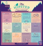 Kalender med cyklar för det 2015 året Arkivbilder Kalender med cyklar för det 2015 året Arkivbilder