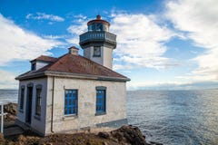 Kalk-Brennofenleuchtturm auf San Juan Island, Washington stockfotografie Kalk-Brennofenleuchtturm auf San Juan Island, Washington stockfotografie