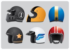 Kall retro beställnings- hjälmsamling royaltyfri illustrationer Kall retro beställnings- hjälmsamling royaltyfri illustrationer