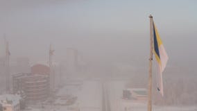 Kalte Stadt der kalte russische Winter stock footage Kalte Stadt der kalte russische Winter stock footage