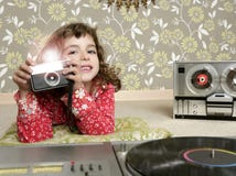 kamery dziewczyny małej fotografii retro izbowy rocznik Fotografia Stock kamery dziewczyny małej fotografii retro izbowy rocznik Fotografia Stock