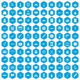 100 Kampffahrzeugikonen blau eingestellt lizenzfreie abbildung 100 Kampffahrzeugikonen blau eingestellt lizenzfreie abbildung