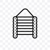 kan het vector lineaire die pictogram van de Kerstmiscabine op transparante achtergrond, de transparantieconcept wordt geïsoleerd vector illustratie kan het vector lineaire die pictogram van de Kerstmiscabine op transparante achtergrond, de transparantieconcept wordt geïsoleerd vector illustratie