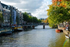 Kanaal in Amsterdam royalty-vrije stock afbeelding Kanaal in Amsterdam royalty-vrije stock afbeelding