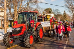 08/12/2018 Kanada ontario Fenwick Santa Claus Parade stockbild 08/12/2018 Kanada ontario Fenwick Santa Claus Parade stockbild