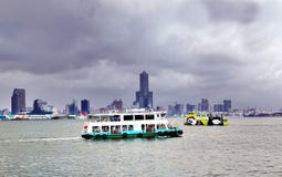 The Old and the New Cross-Harbor Ferry Royalty Free Stock Image The Old and the New Cross-Harbor Ferry Royalty Free Stock Image