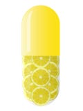 kapselcitronyellow Royaltyfri Foto kapselcitronyellow Royaltyfri Foto