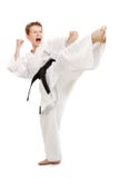 Karate Kick Stock Photo