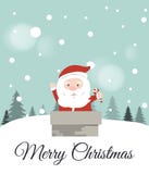 karciany bożego narodzenia powitanie Santa claus ilustracji karciany bożego narodzenia powitanie Santa claus ilustracji