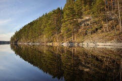 The shores of lake Ladoga. Karelia. Russia. royalty free stock photos The shores of lake Ladoga. Karelia. Russia. royalty free stock photos