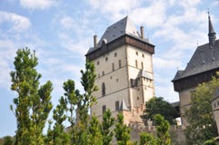 Karlstejn castle, situated in Czech Republic stock photos Karlstejn castle, situated in Czech Republic stock photos