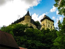 Karlstejn República Checa - foto bonita do castelo imagens de stock Karlstejn República Checa - foto bonita do castelo imagens de stock