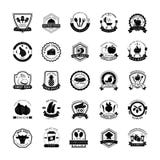 Karmowe logo ikony Inkasowe ilustracja wektor Karmowe logo ikony Inkasowe ilustracja wektor