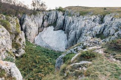 Karst Ice of Lagonaki Plateau royalty free stock photo Karst Ice of Lagonaki Plateau royalty free stock photo