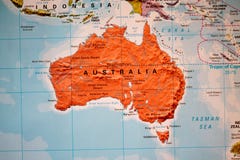Kartboksikt av Australien Royaltyfri Bild Kartboksikt av Australien Royaltyfri Bild