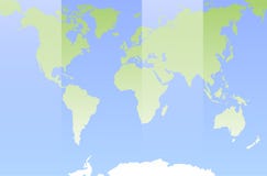 Karte der Welt Flaches Design lizenzfreie abbildung Karte der Welt Flaches Design lizenzfreie abbildung
