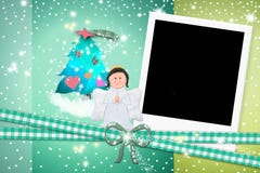 Kartka bożonarodzeniowa anioł ilustracja wektor Kartka bożonarodzeniowa anioł ilustracja wektor