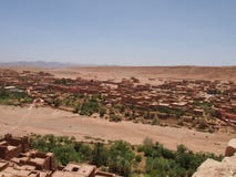 Kasbah Ait Benhaddou Ksar de la ciudad de AIT-Ben-Haddouold en el Sah imagenes de archivo Kasbah Ait Benhaddou Ksar de la ciudad de AIT-Ben-Haddouold en el Sah imagenes de archivo