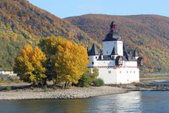 Kasteel Pfalzgrafenstein stock afbeeldingen Kasteel Pfalzgrafenstein stock afbeeldingen