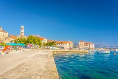 Kastel Stafilic in Kroatië stock fotografie Kastel Stafilic in Kroatië stock fotografie