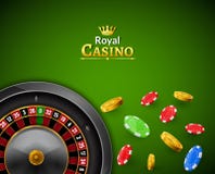 Kasynowa ruleta z układami scalonymi, czerwonych kostka do gry realistyczny uprawia hazard plakatowy sztandar Kasynowa Vegas pomy royalty ilustracja Kasynowa ruleta z układami scalonymi, czerwonych kostka do gry realistyczny uprawia hazard plakatowy sztandar Kasynowa Vegas pomy royalty ilustracja