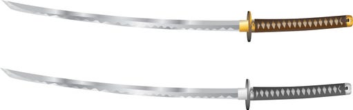 Katana, ξίφος Σαμουράι από την Ιαπωνία - διανυσματική απεικόνιση διανυσματική απεικόνιση Katana, ξίφος Σαμουράι από την Ιαπωνία - διανυσματική απεικόνιση διανυσματική απεικόνιση